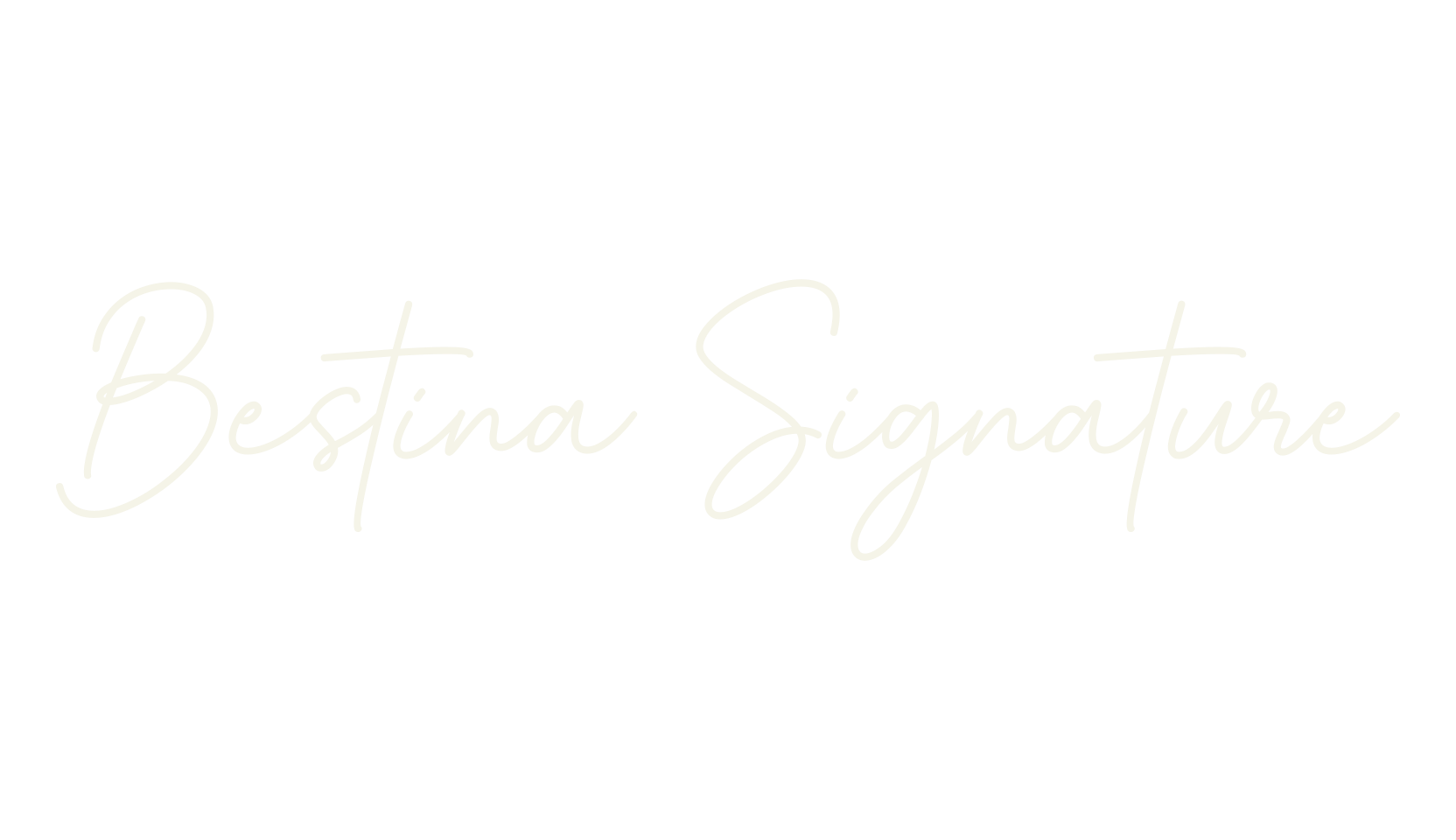 Bestina Signature, signature font preview