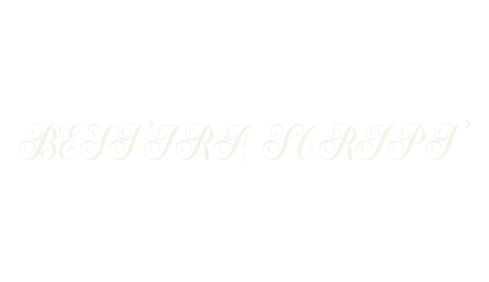 BESTIRA SCRIPT, tattoo font preview