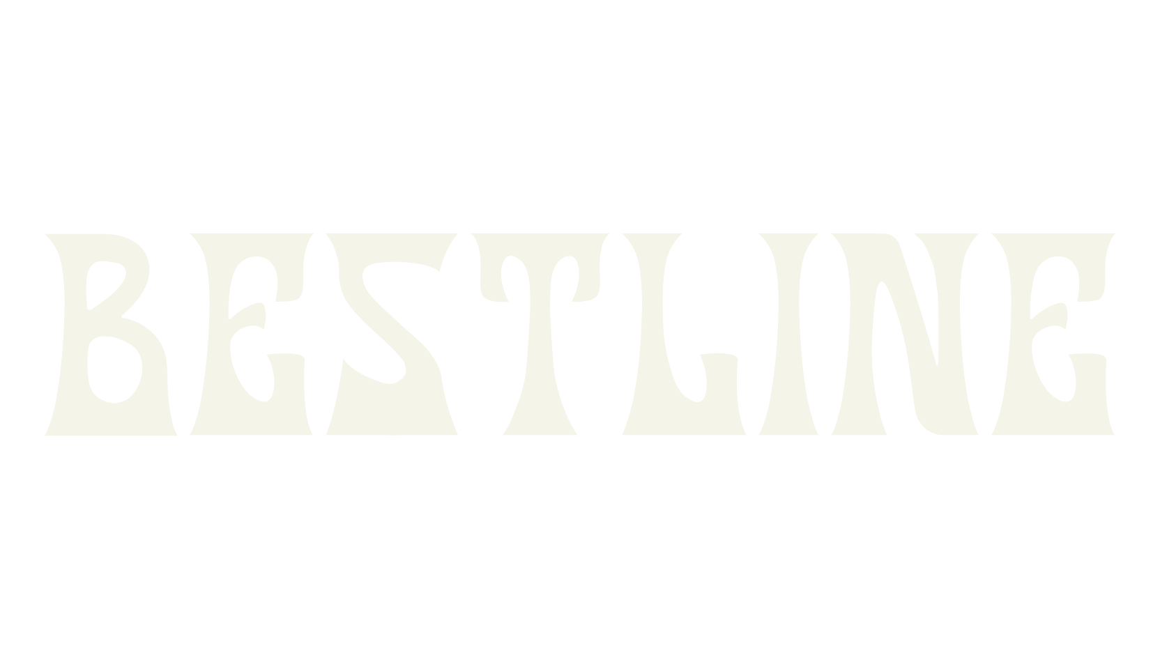 Bestline, psychedelic font preview