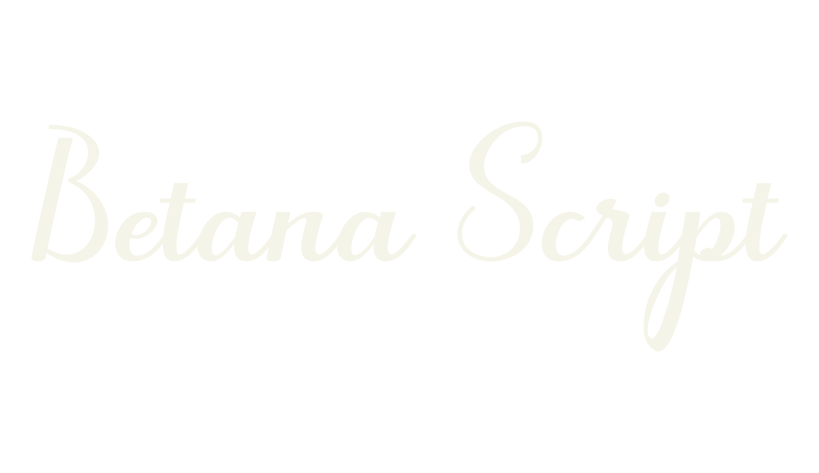 Betana Script, cute font preview
