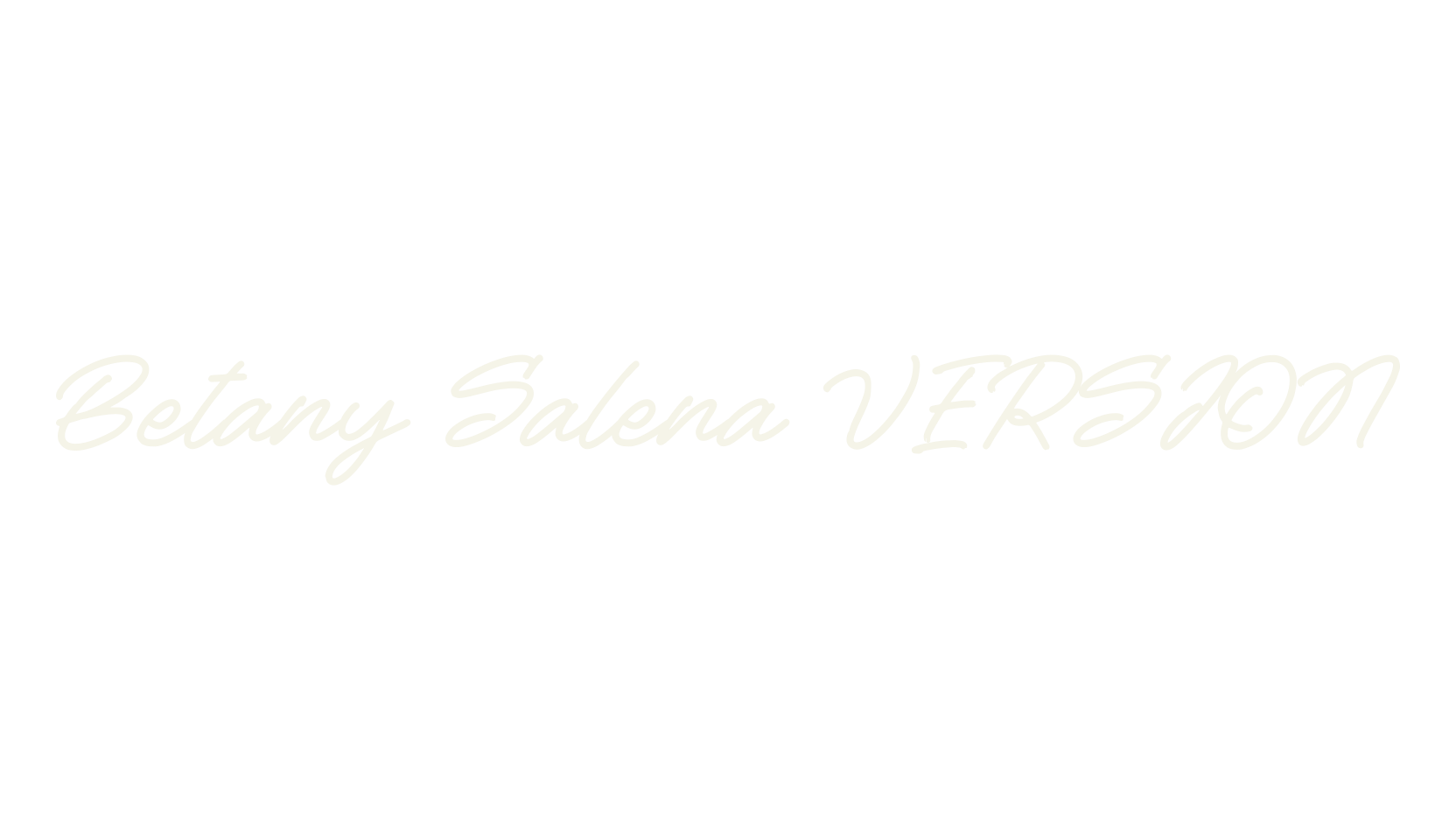 Betany Salena VERSION, script font preview