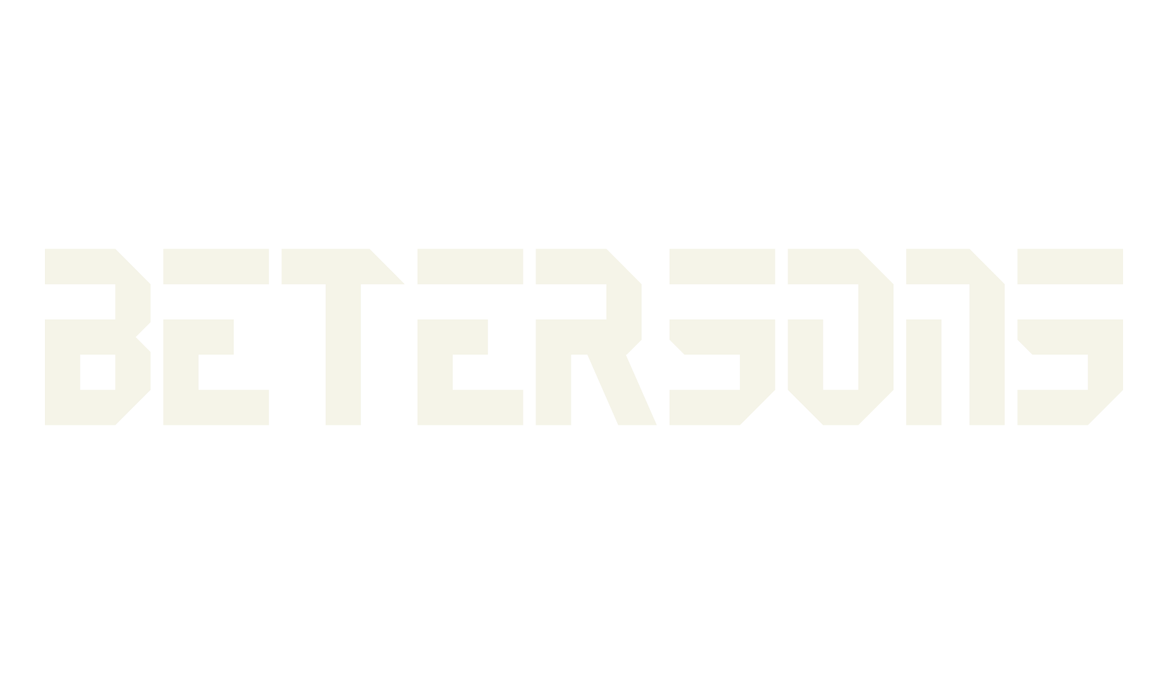 BETERSONS, stencil font preview