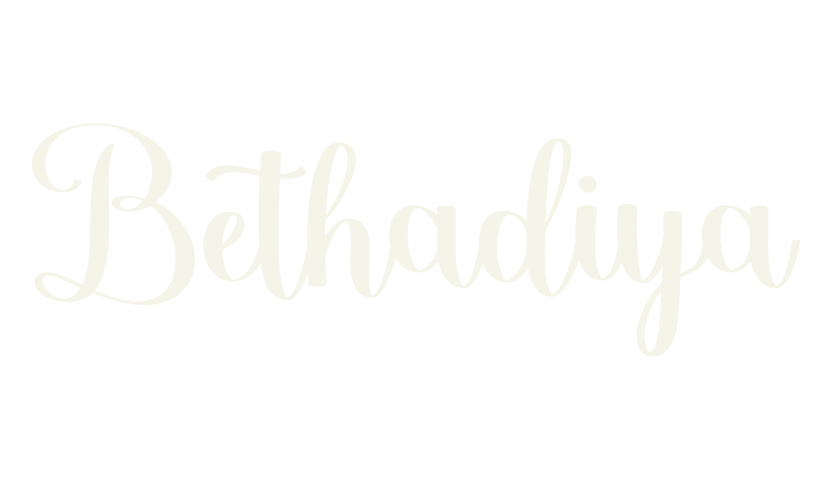 Bethadiya, typewriter font preview
