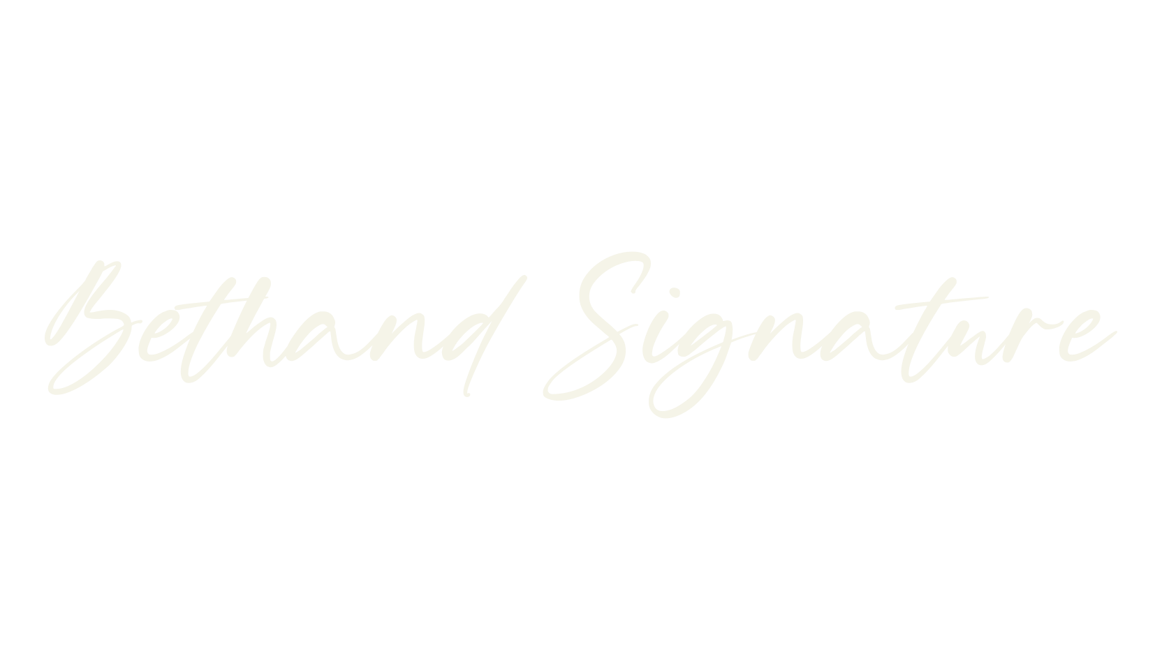 Bethand Signature, signature font preview