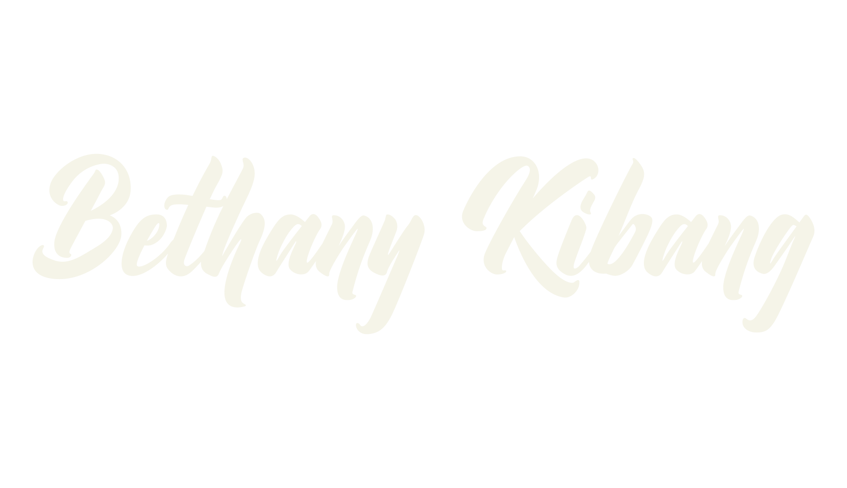 Bethany Kibang, retro font preview