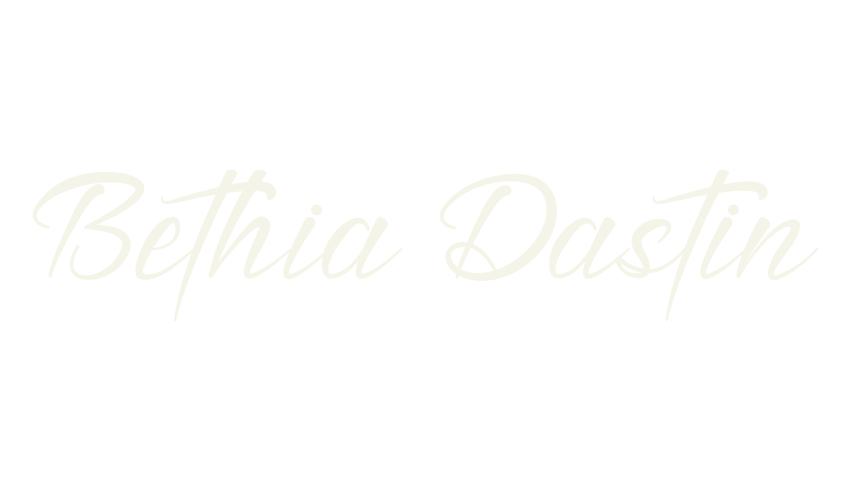 Bethia Dastin, lettering font preview
