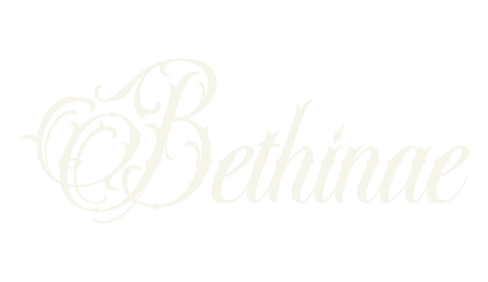 Bethinae, tattoo font preview