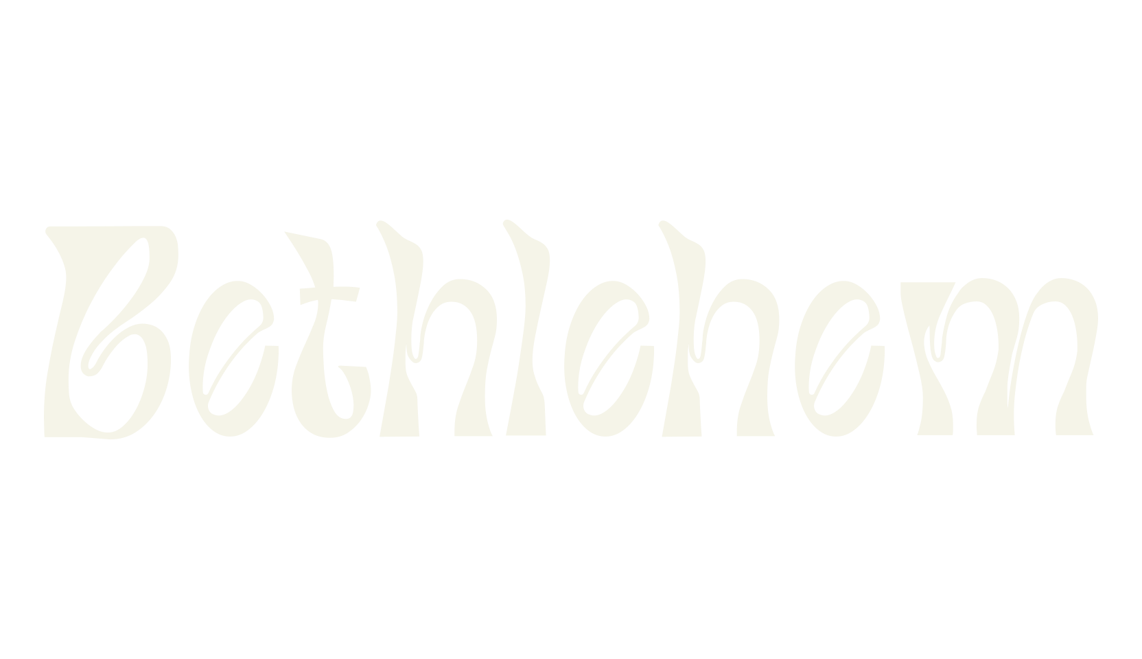 Bethlehem, fashion script font preview