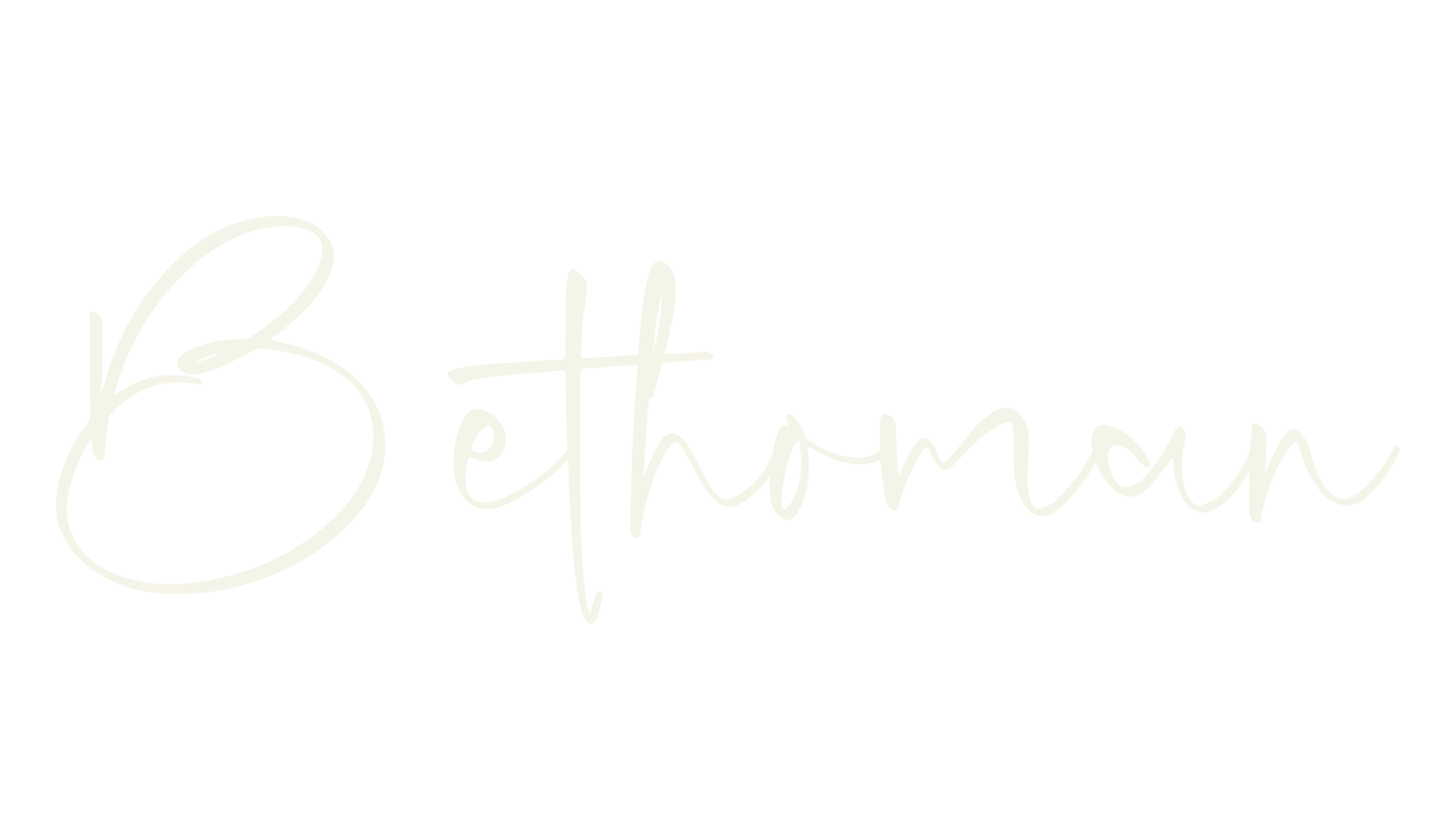 Bethoman, script font preview