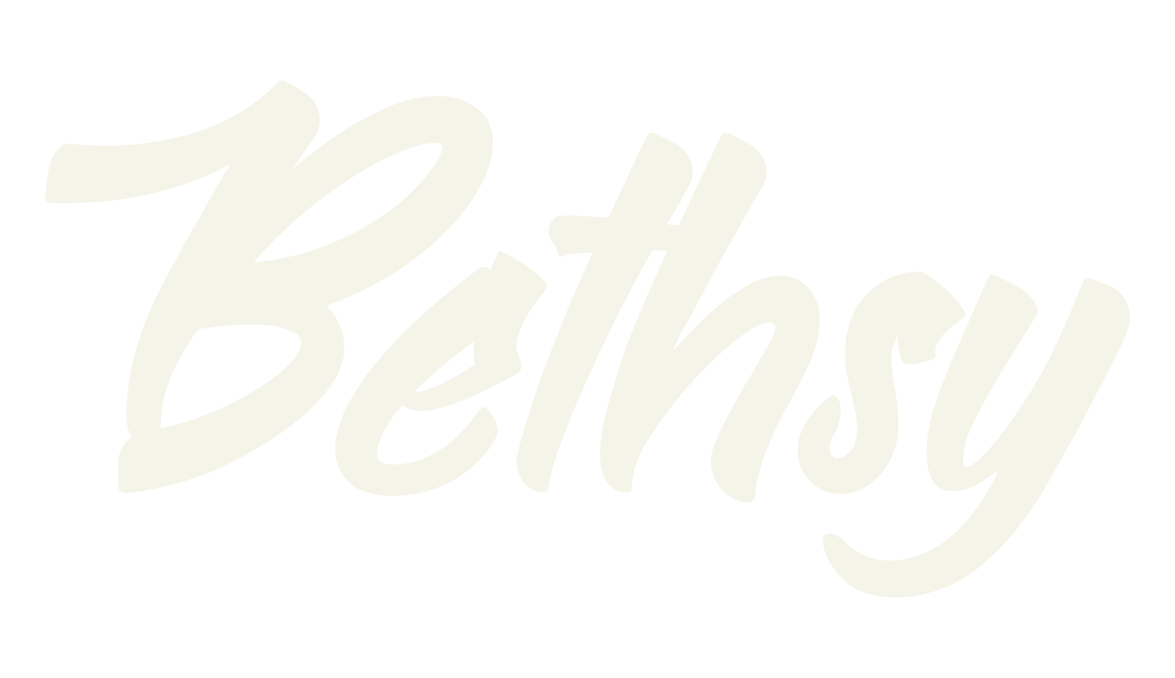Bethsy, brush font preview