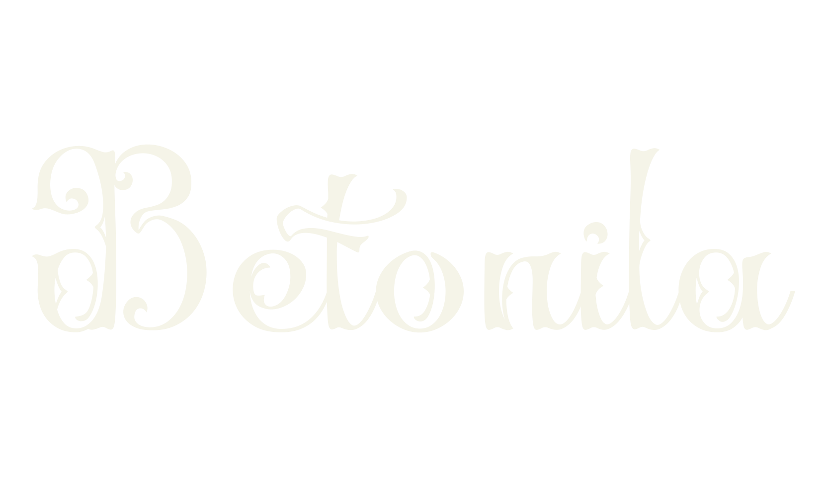 Betonila, calligraphy font preview