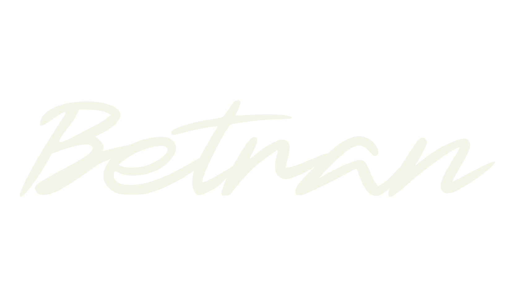 Betran, cursive font preview