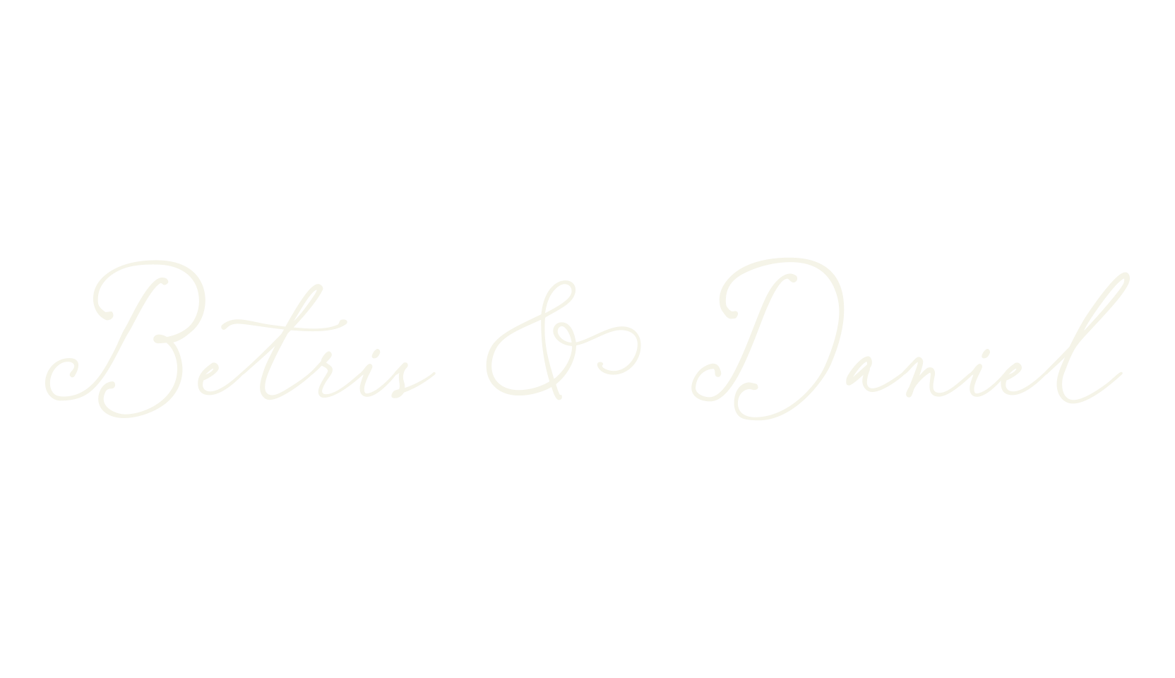 Betris & Daniel, cursive font preview