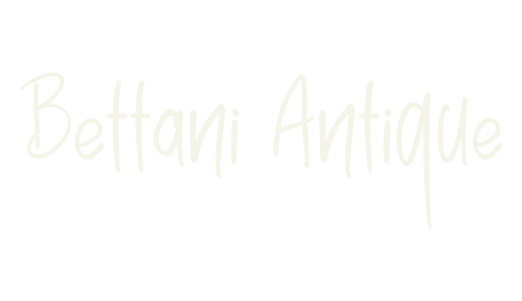 Bettani Antique, cursive font preview