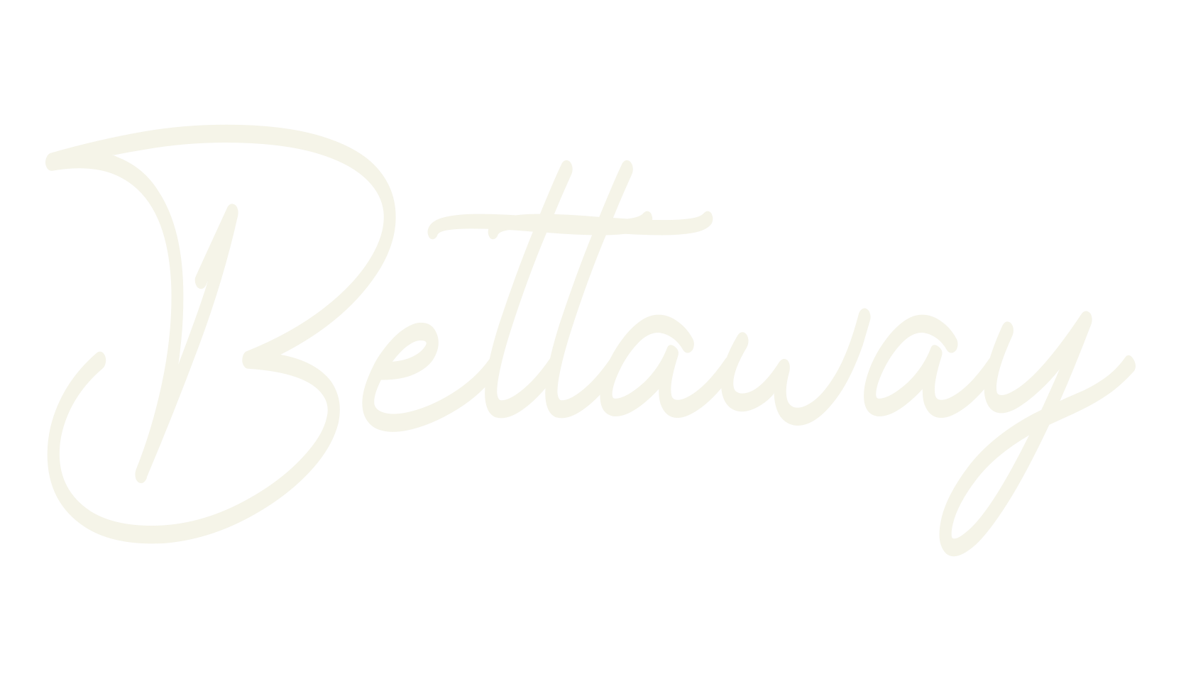 Bettaway, signature font preview