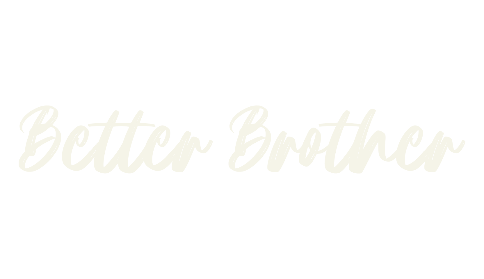 Better Brother, script font preview