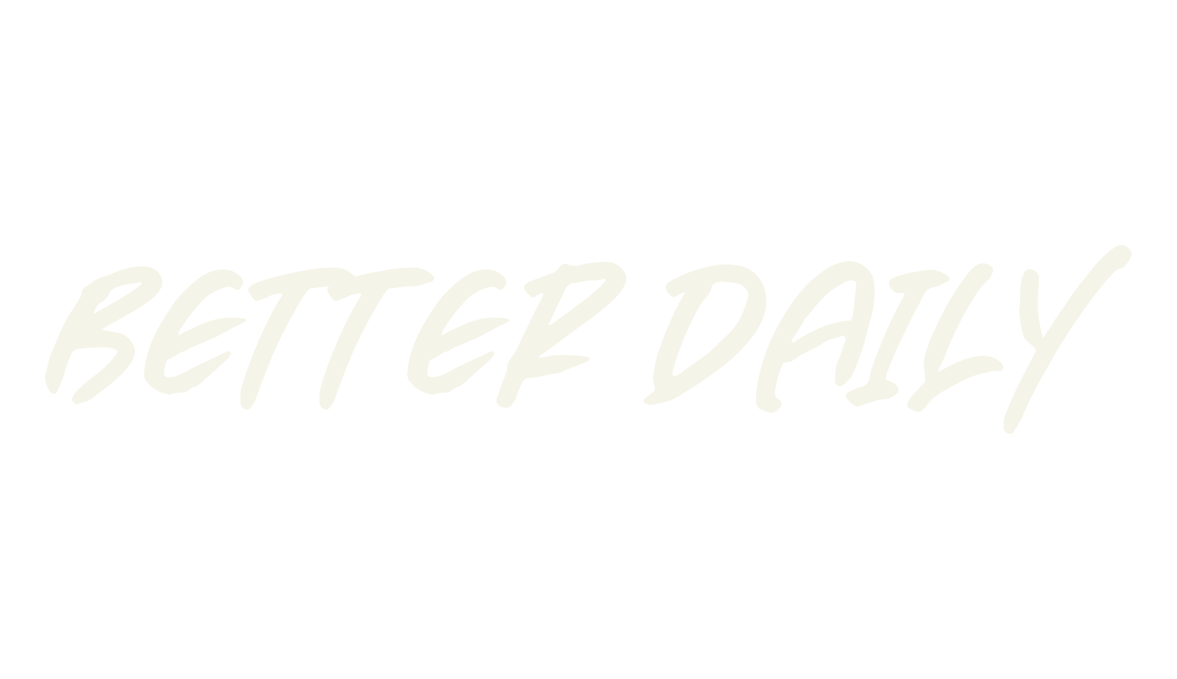 Better Daily, script font preview