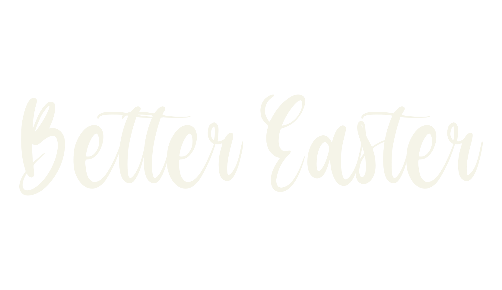 Better Easter, design font preview