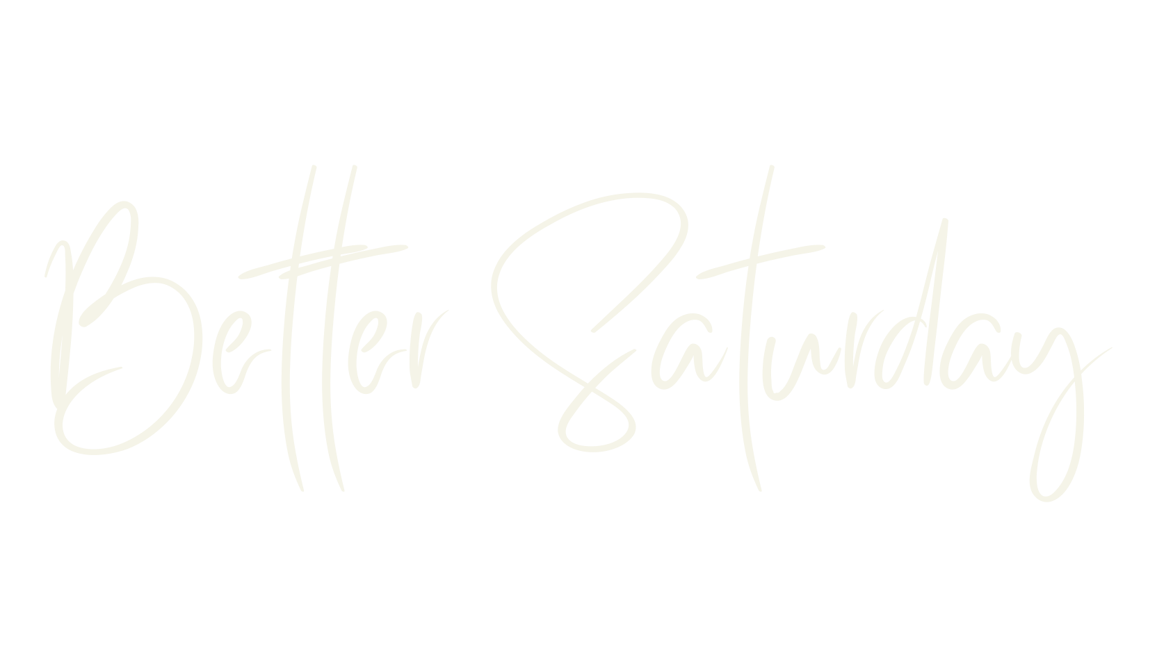 Better Saturday, fashion sign font preview