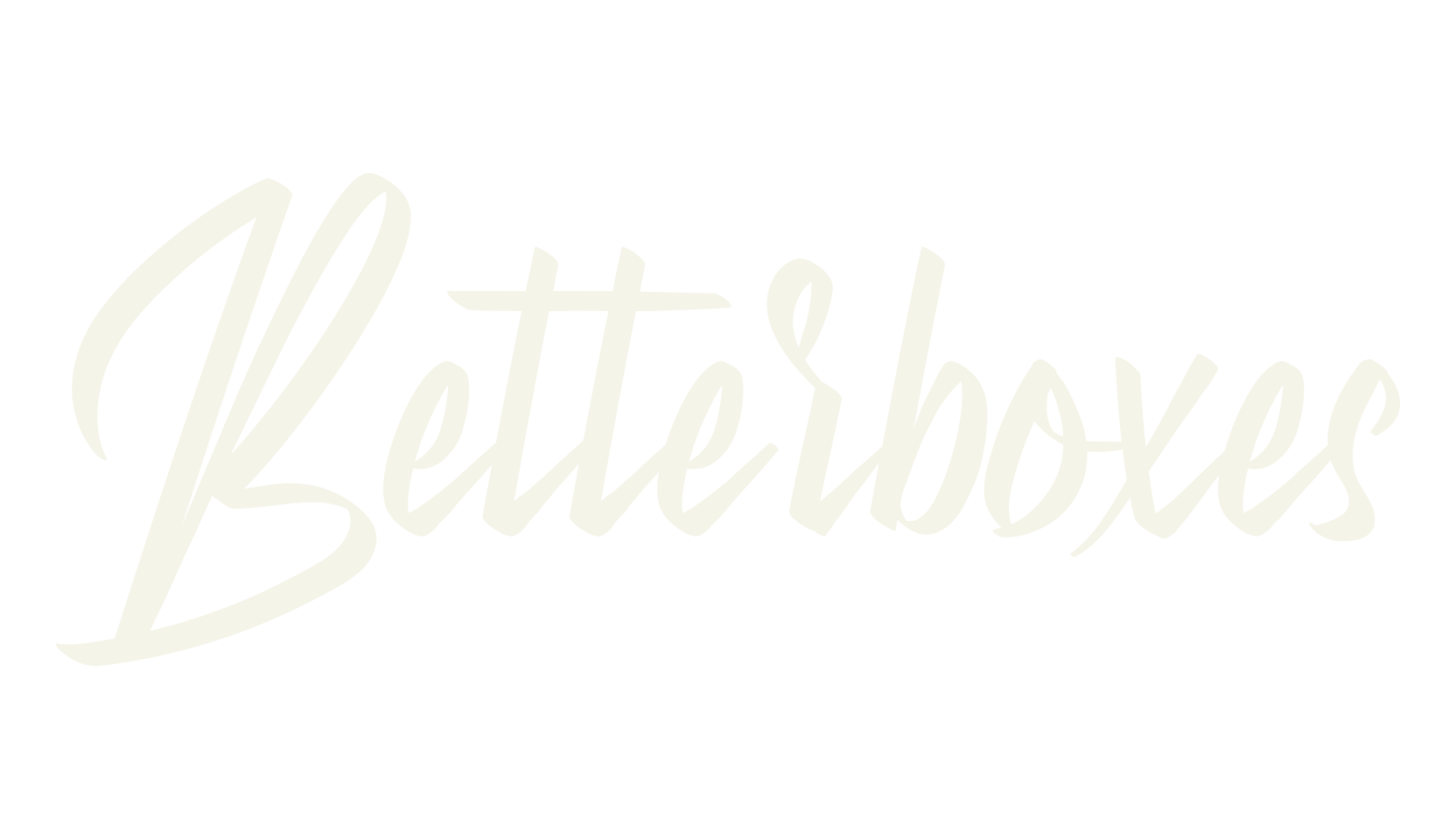Betterboxes, cursive font preview