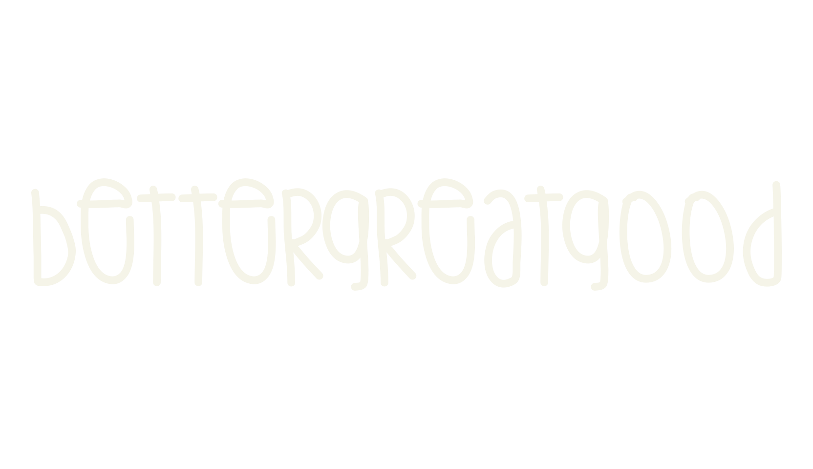 BetterGreatgood, handwritten font preview