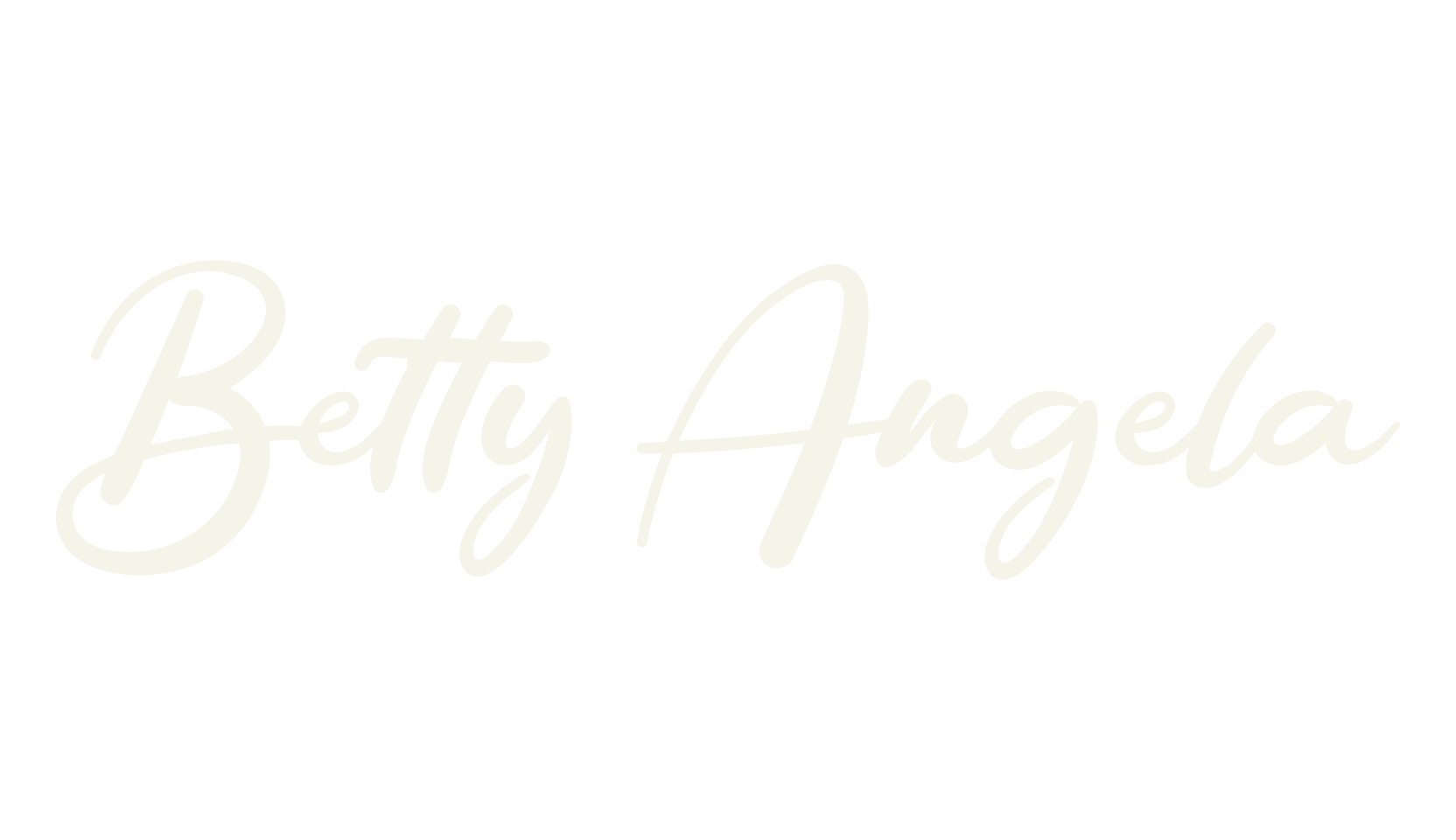 Betty Angela, signature font preview