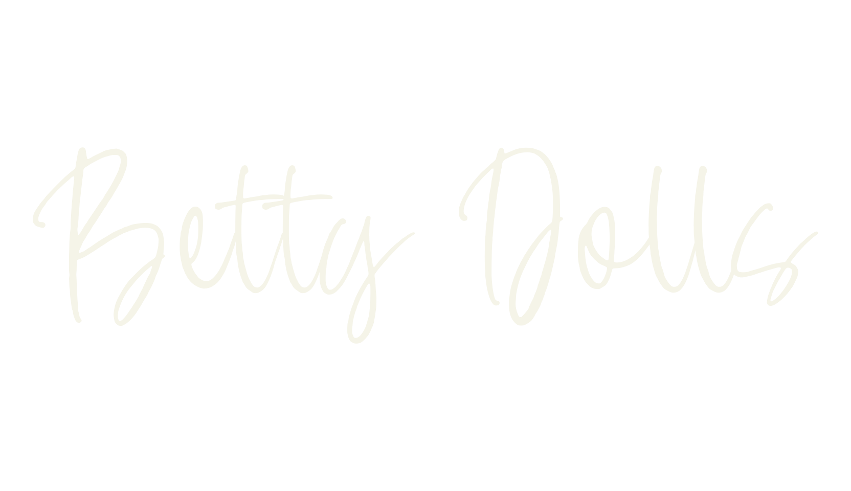 Betty Dolls, calligraphy font preview