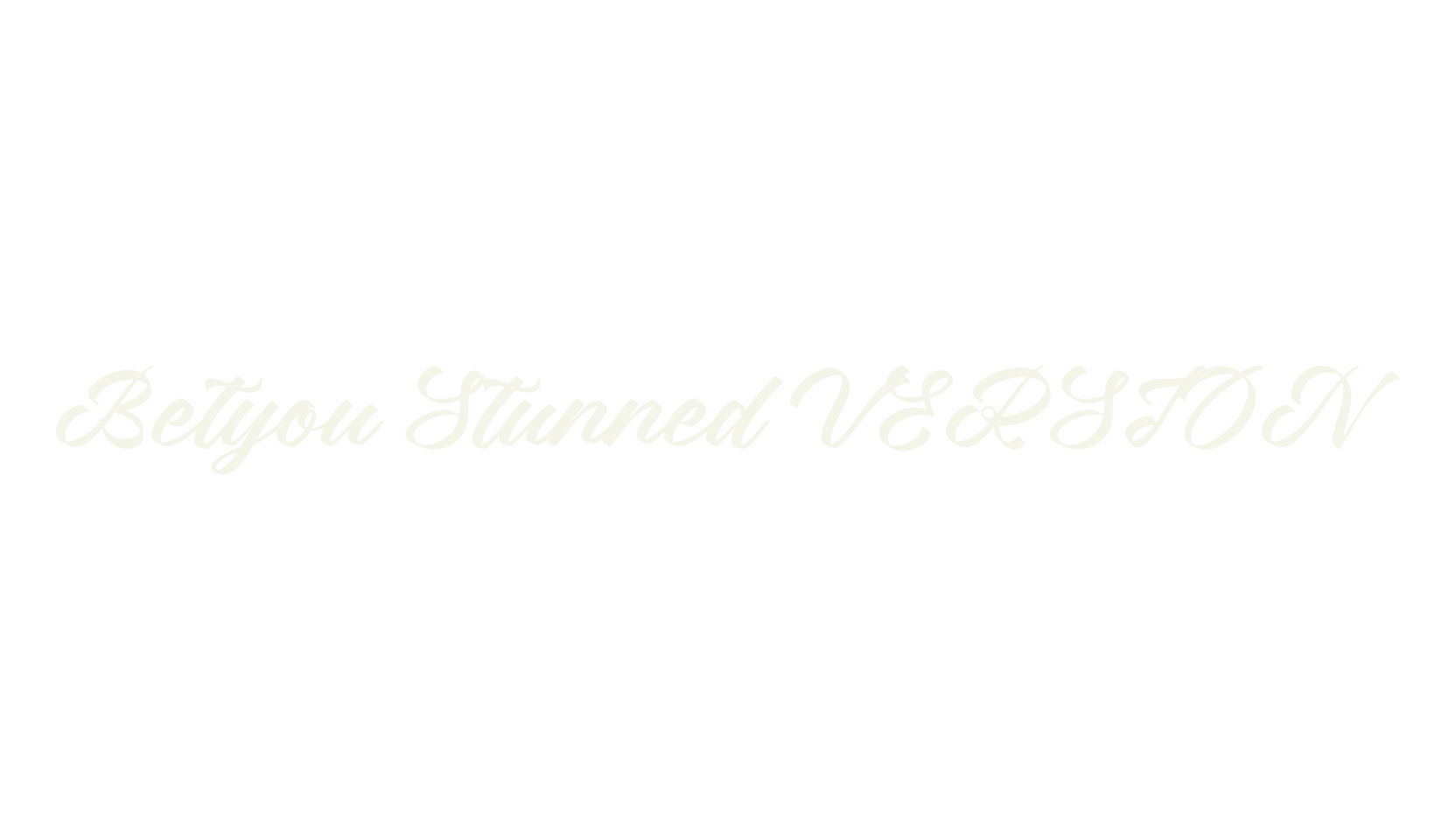 Betyou Stunned VERSION, script font preview