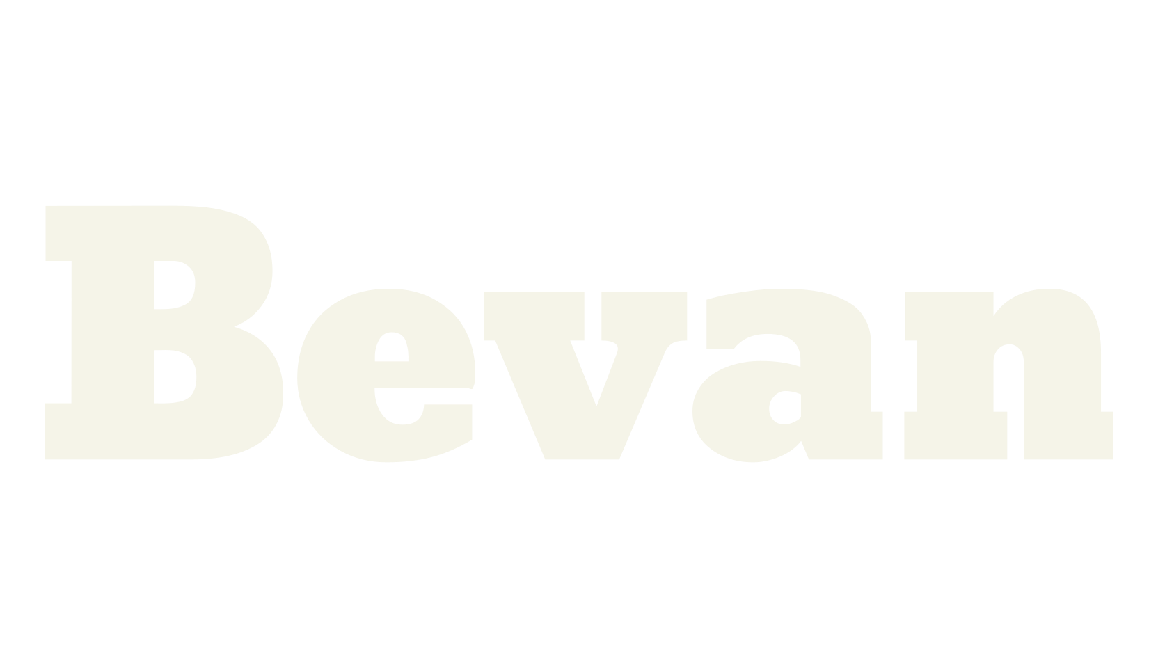 Bevan, bold font preview