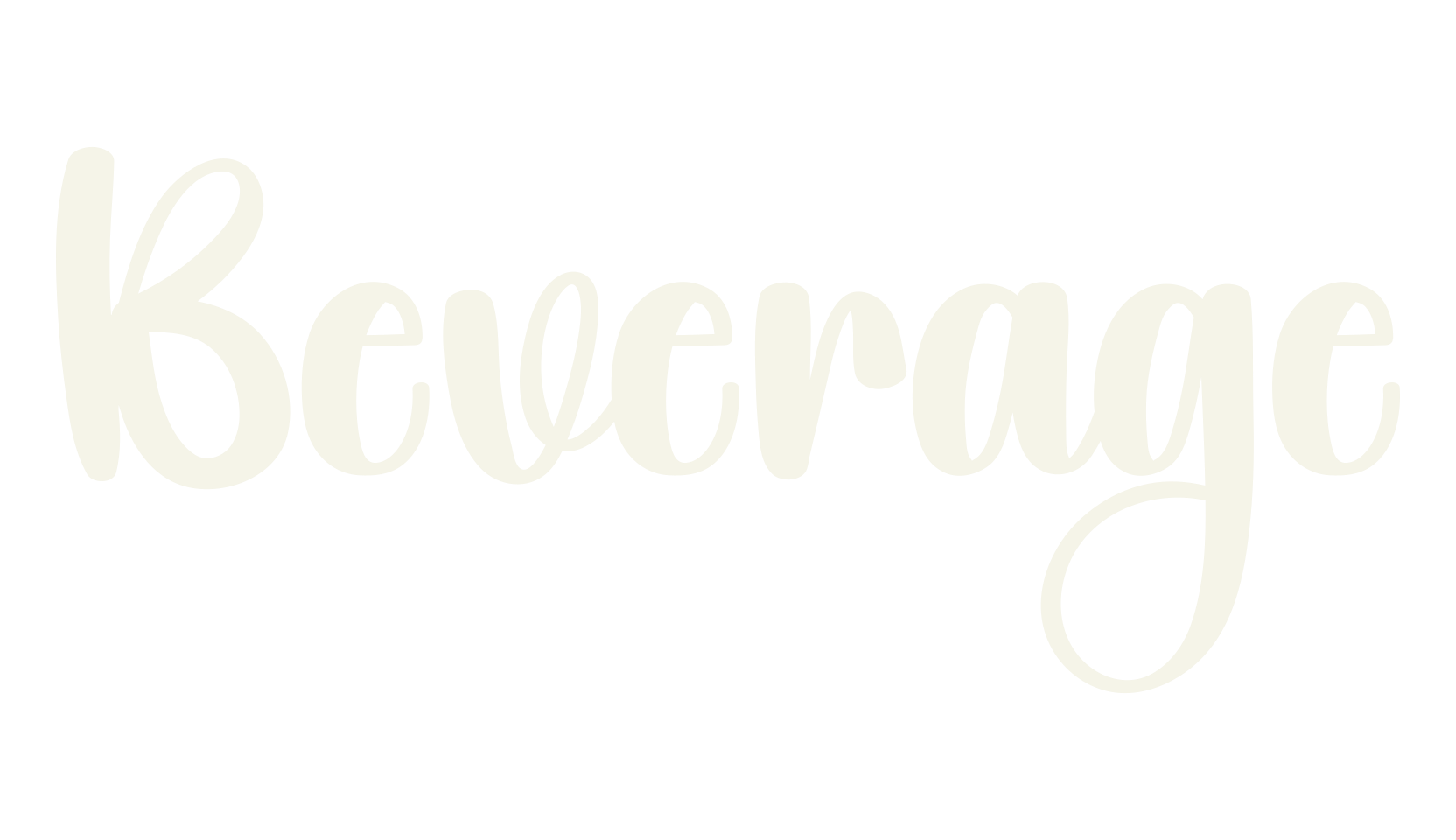 Beverage, fashion script font preview