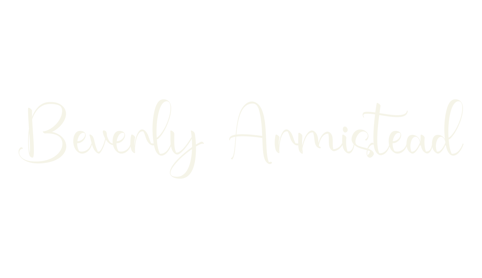 Beverly Armistead, calligraphy font preview