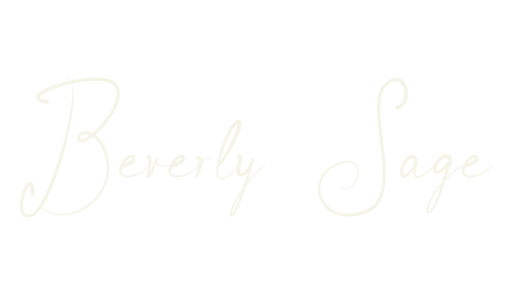 Beverly Sage, cursive font preview