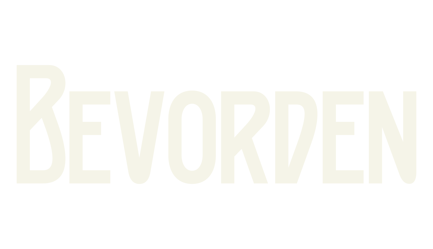 Bevorden, gaming font preview