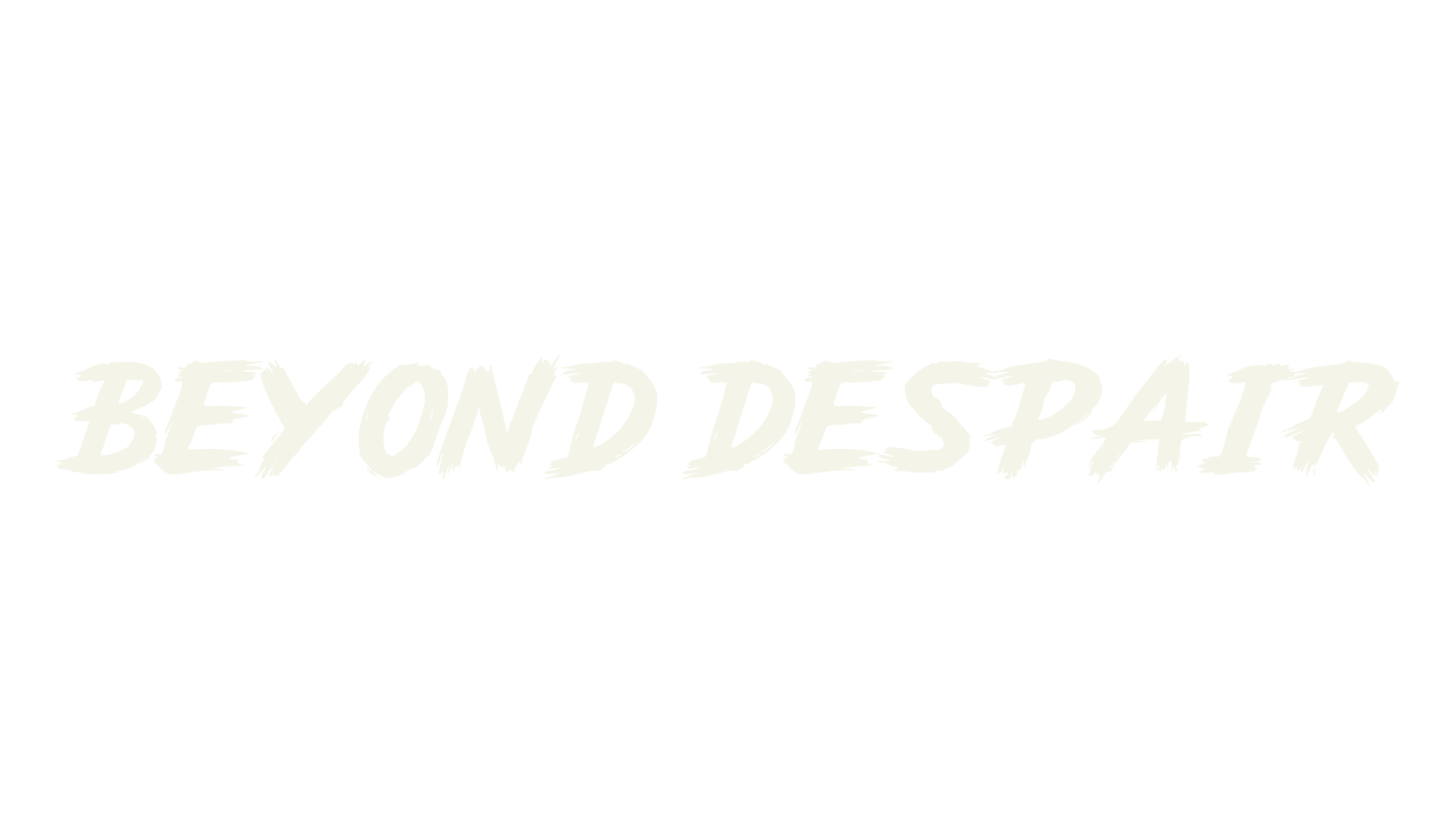 Beyond Despair, brush font preview