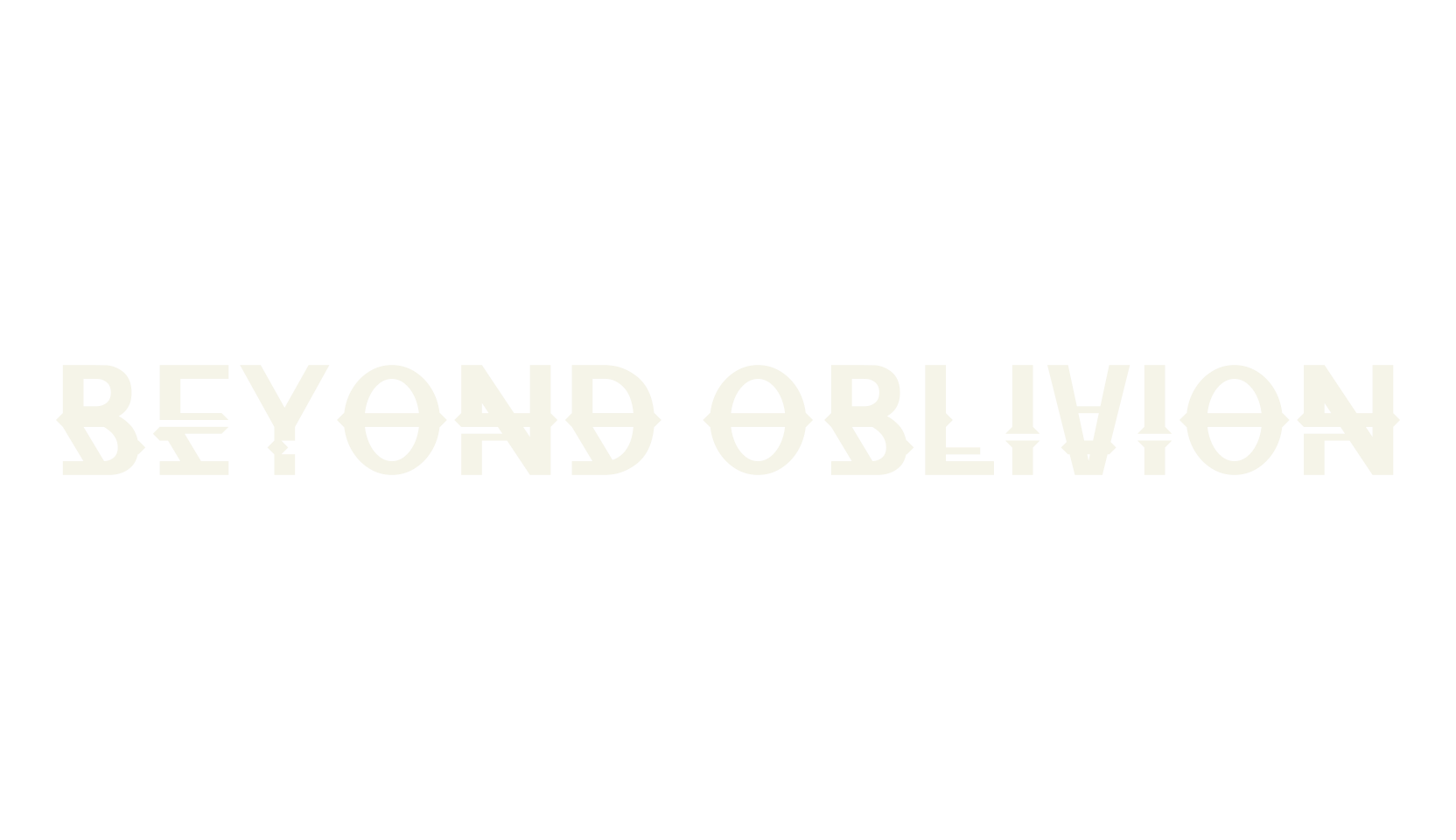 Beyond Oblivion, sans font preview