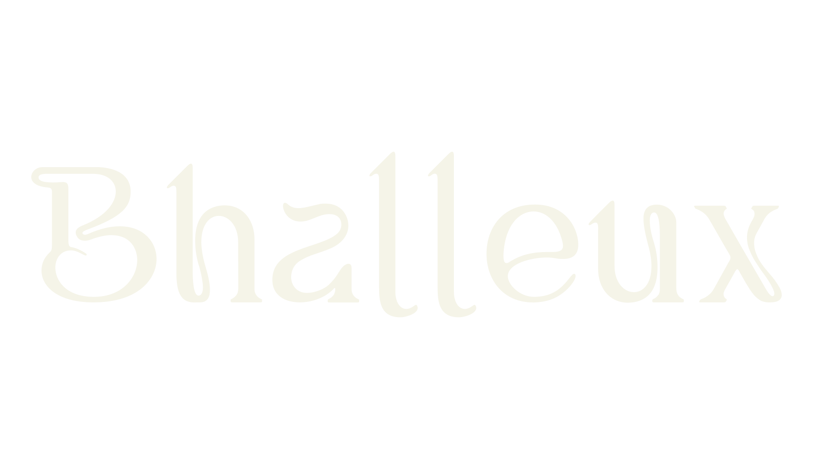 Bhalleux, fashion script font preview
