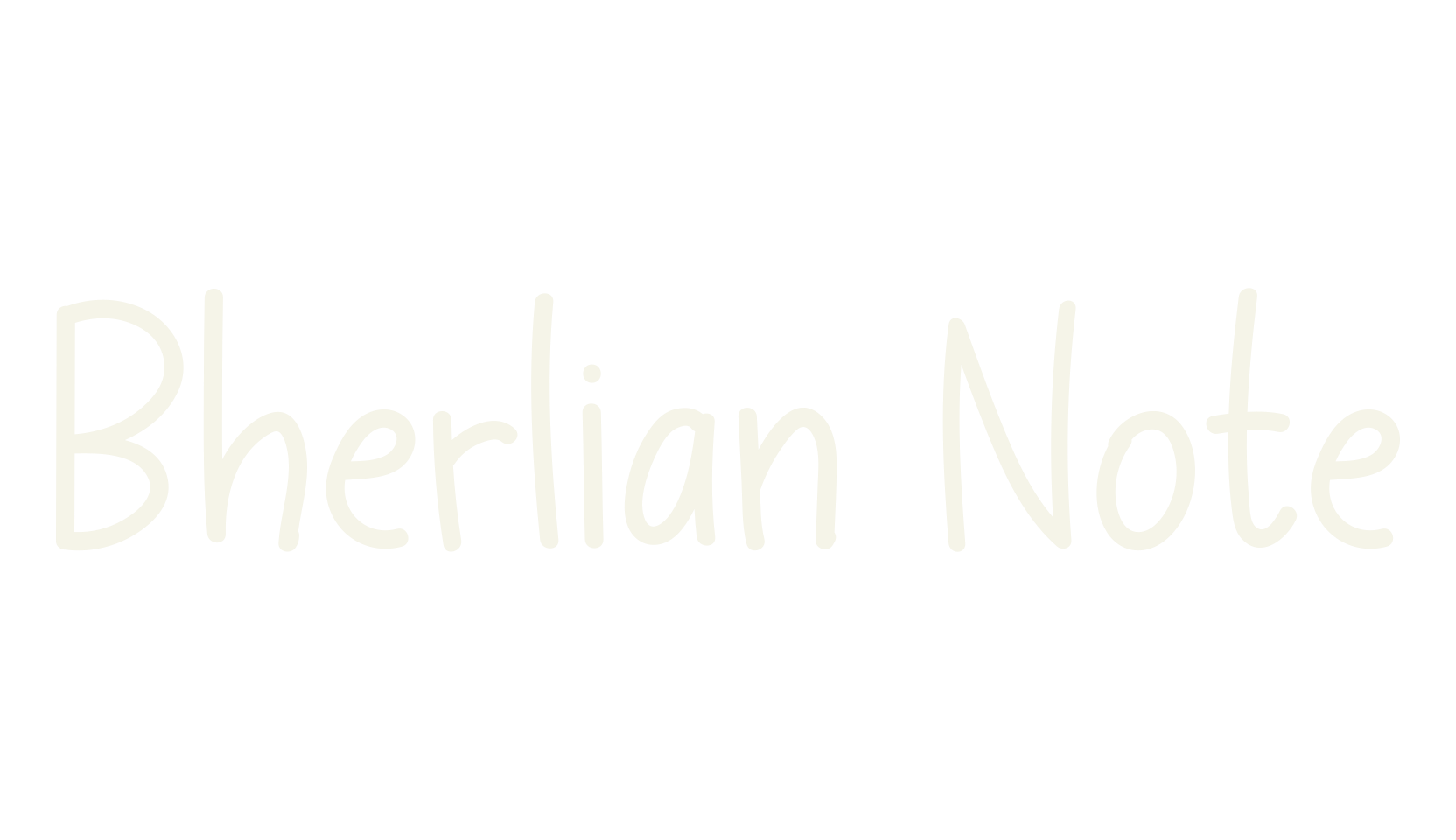 Bherlian Note, fun font preview