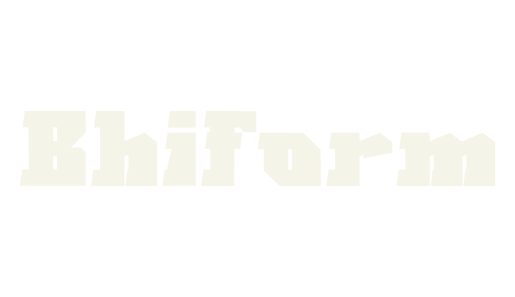 Bhiform, racing font preview