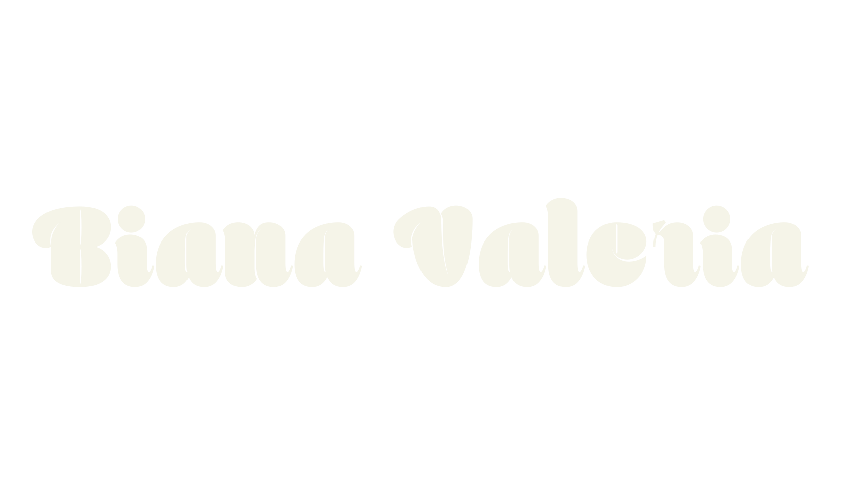 Biana Valeria, basic font preview