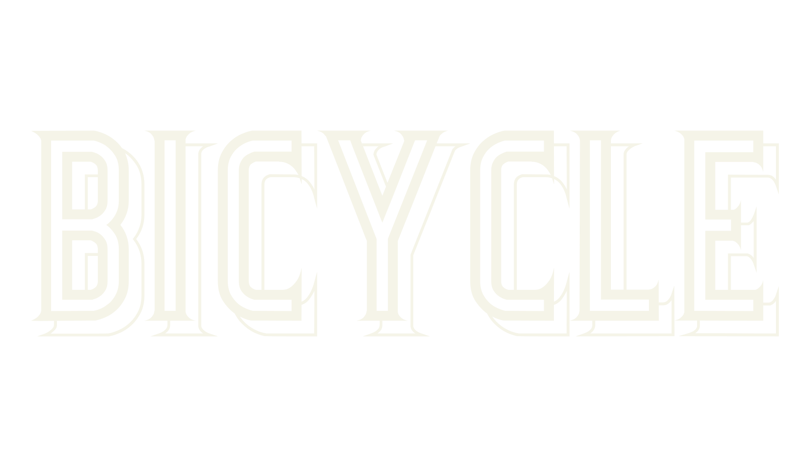 Bicycle, display market font preview