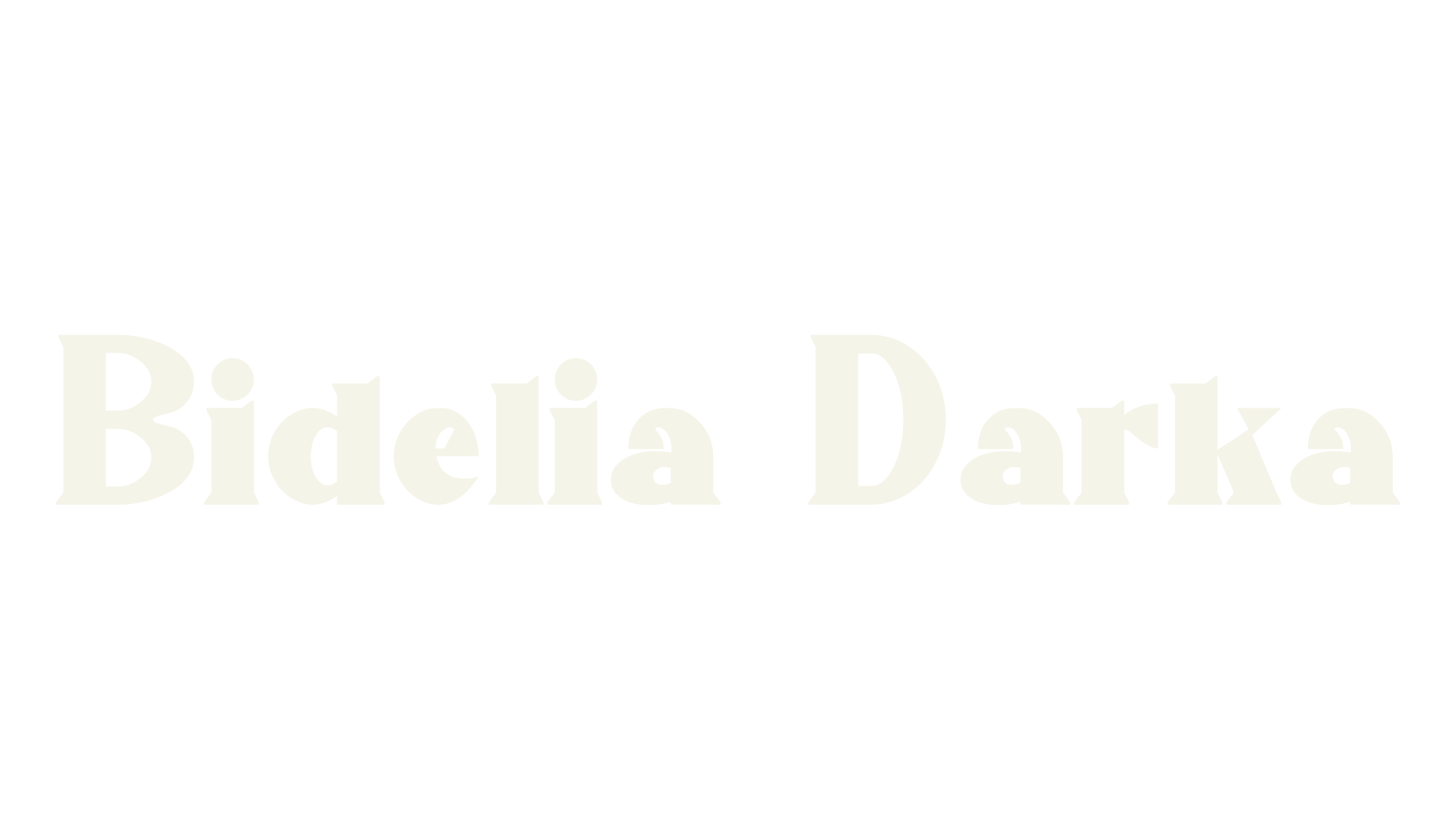 Bidelia Darka, bold font preview
