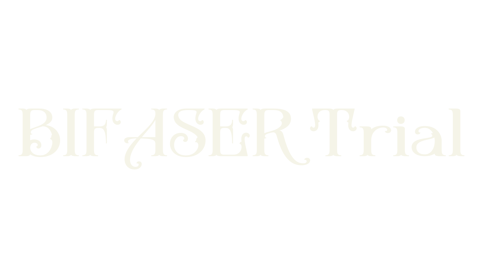 BIFASER Trial, victorian font preview