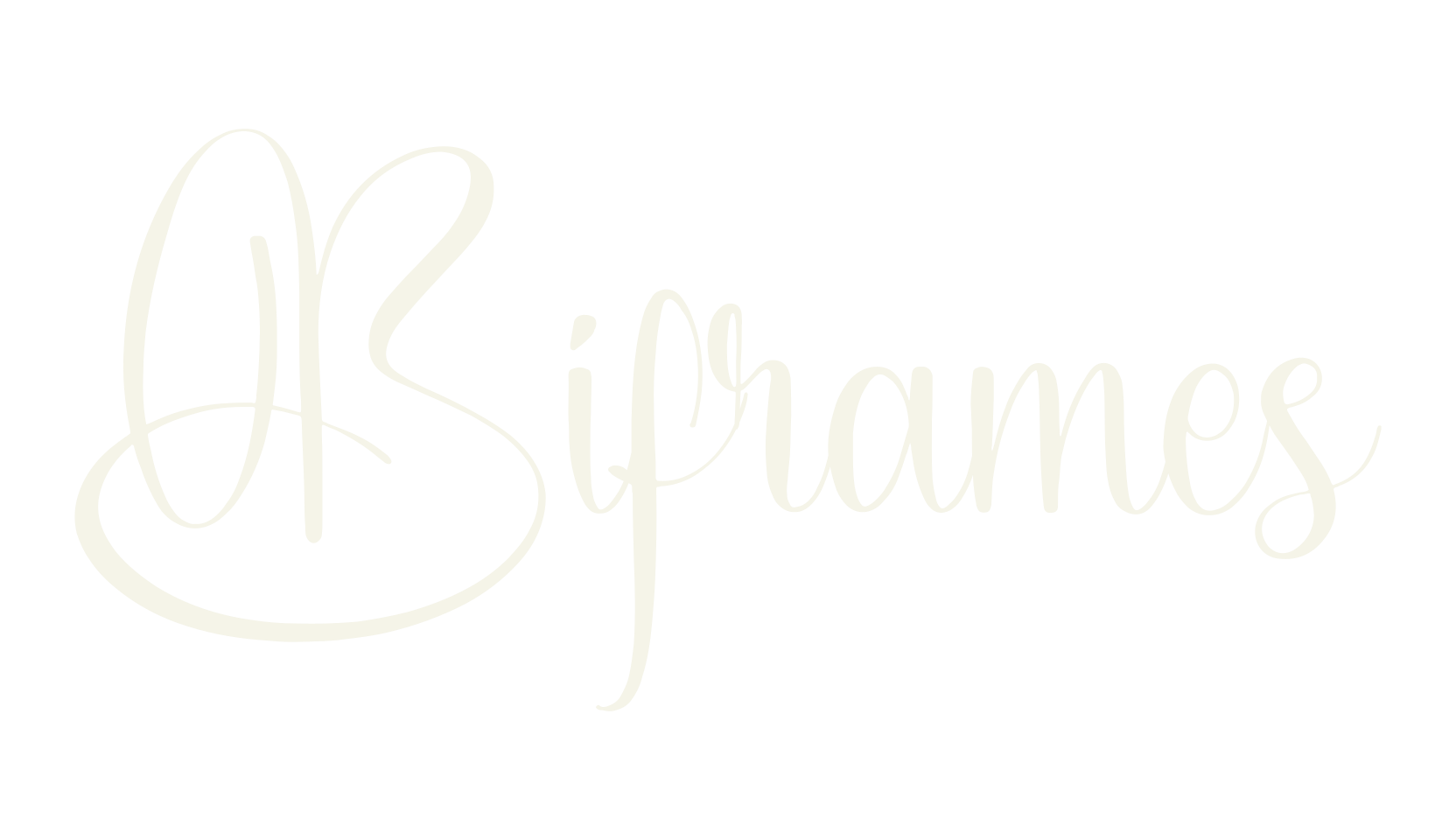 Biframes, calligraphy font preview
