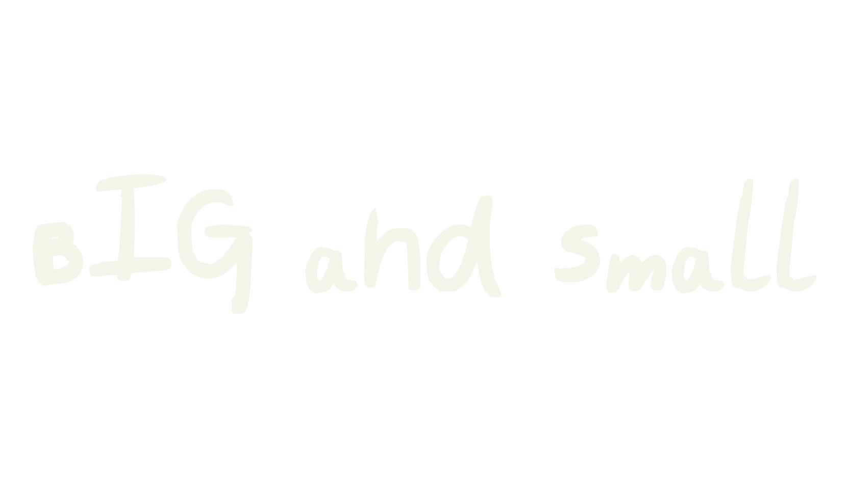 BIG and small, display font preview