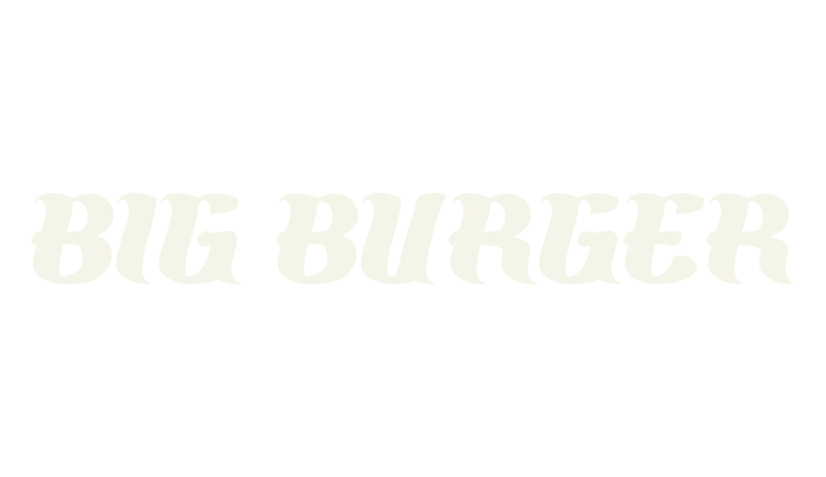 BIG BURGER, fashion script font preview