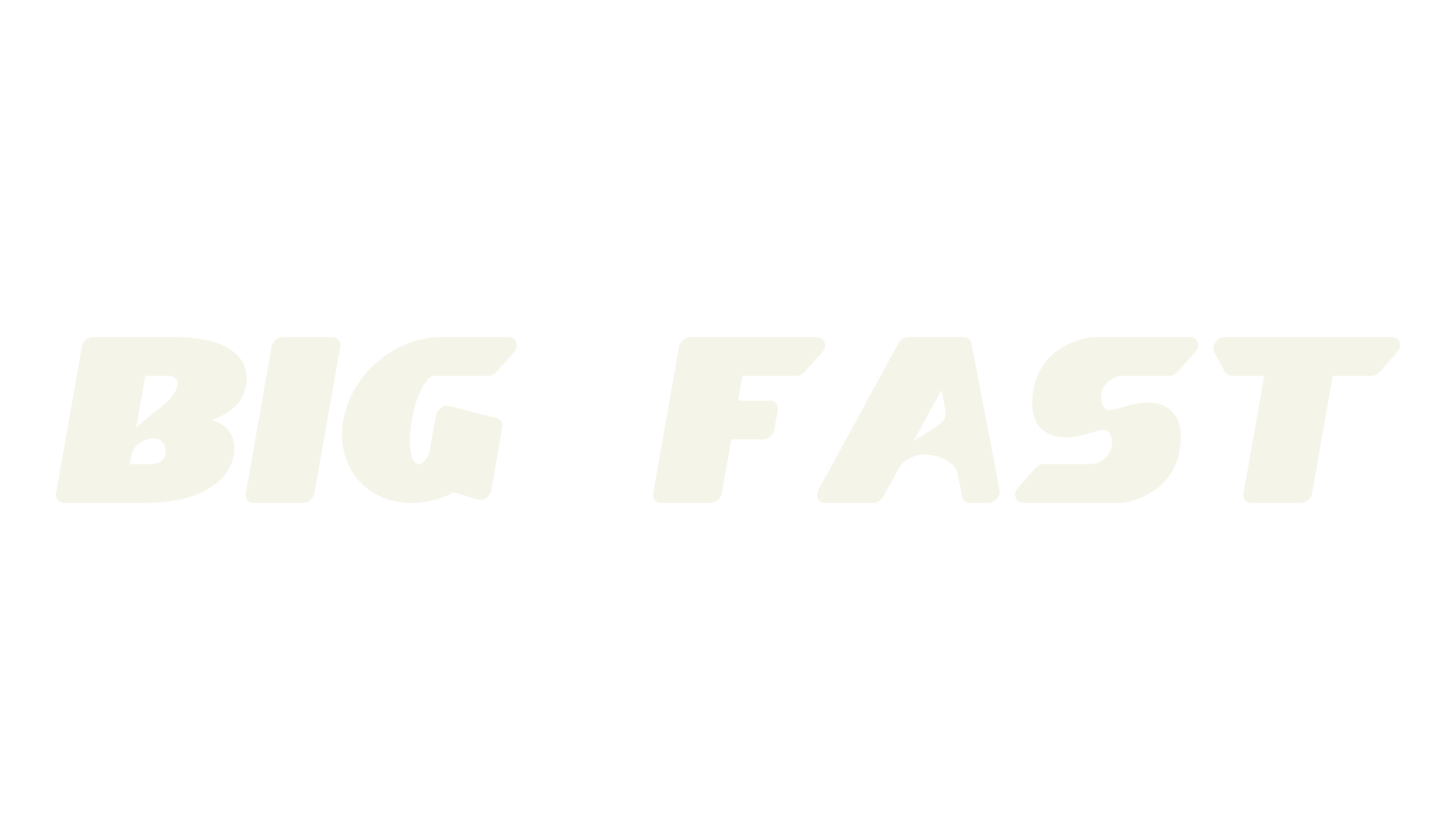 Big Fast, basic font preview