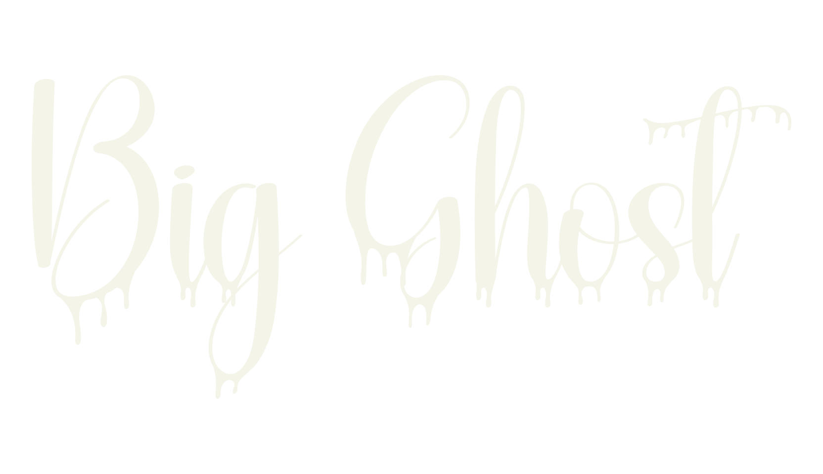 Big Ghost, fashion script font preview