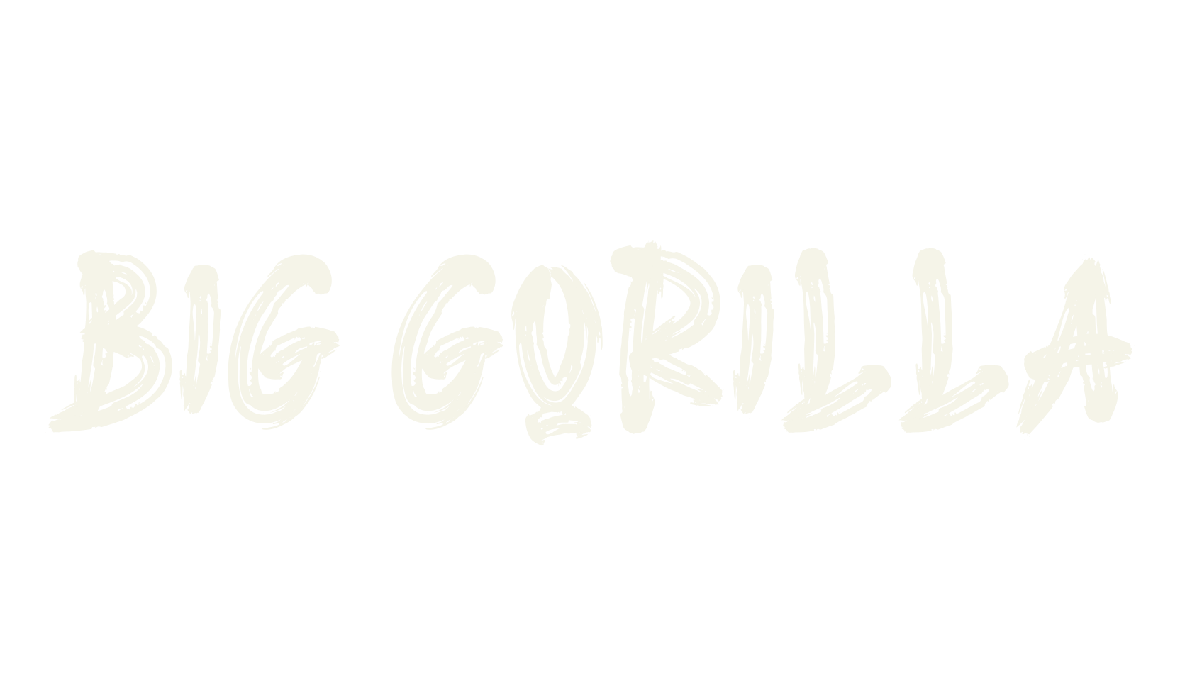BIG GORILLA, graffiti font preview