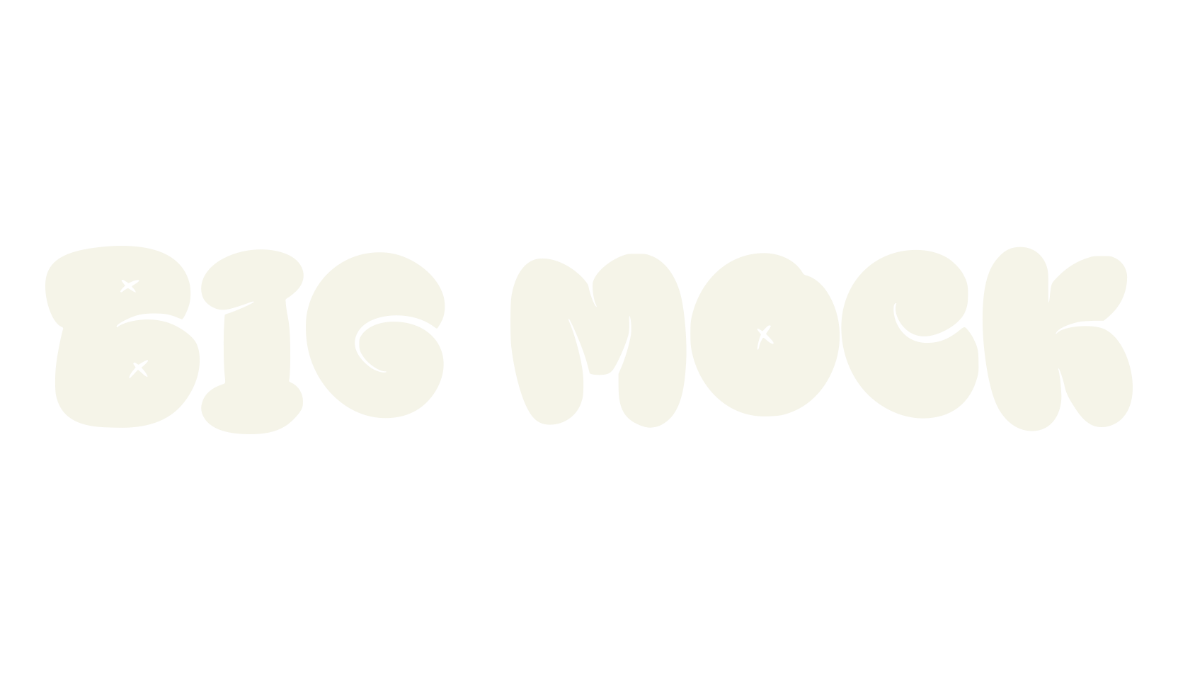 Big Mock, funky font preview