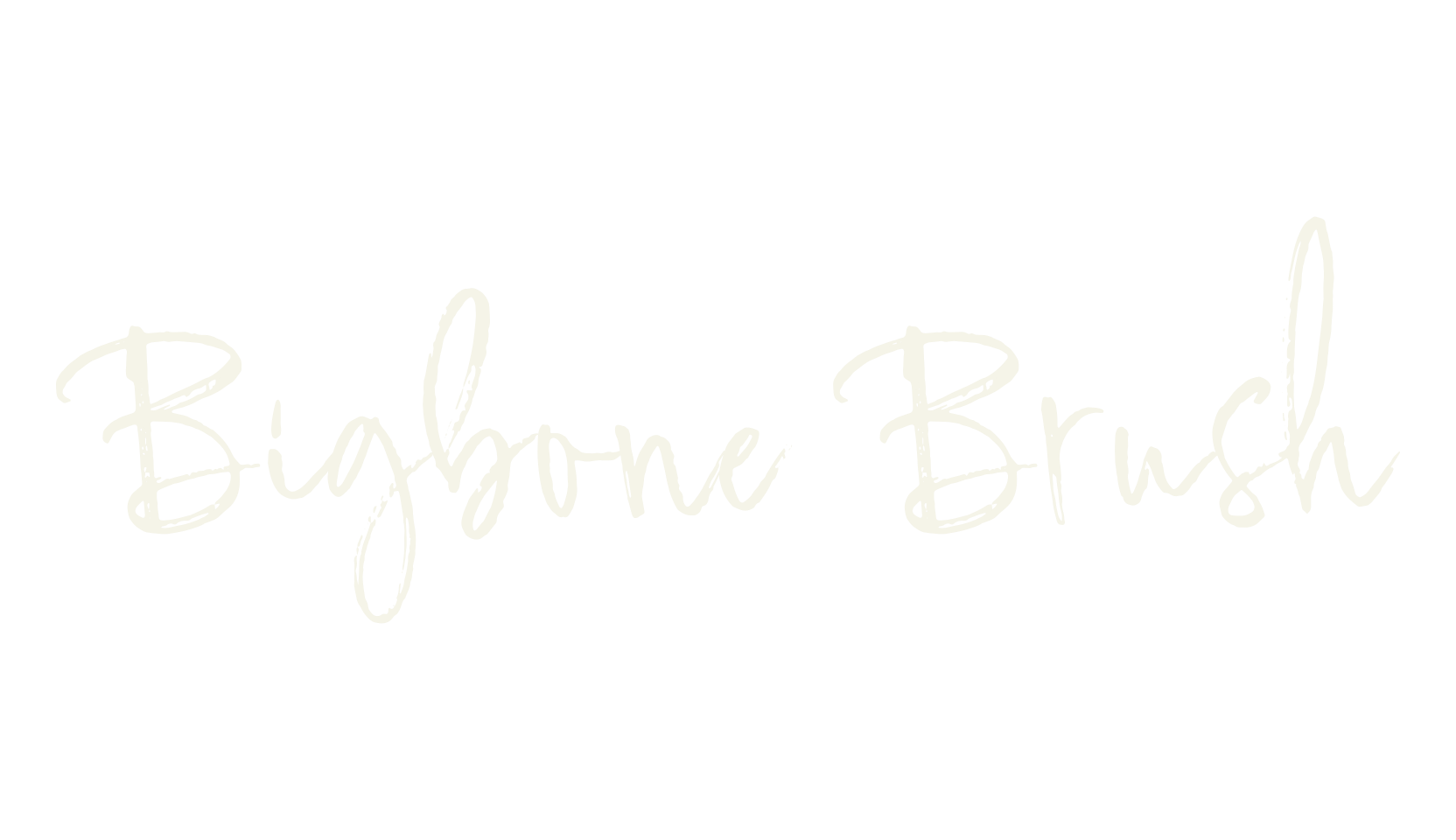 Bigbone Brush, brush font preview